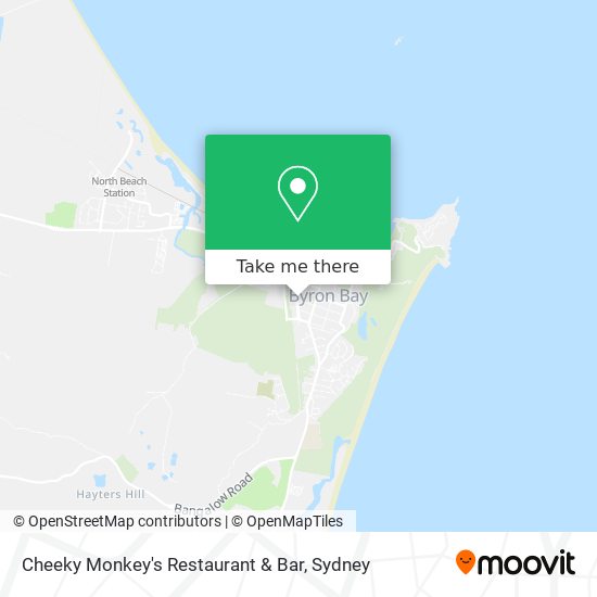 Mapa Cheeky Monkey's Restaurant & Bar