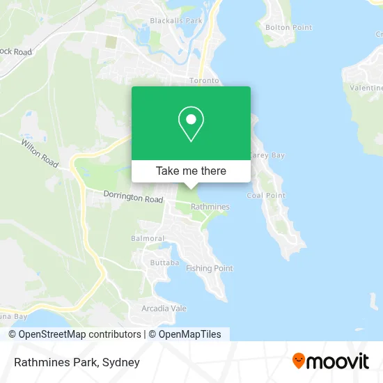 Mapa Rathmines Park