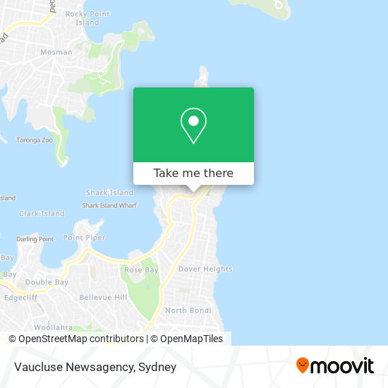 Vaucluse Newsagency map