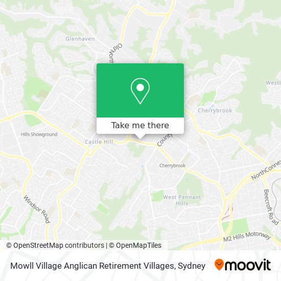 Mapa Mowll Village Anglican Retirement Villages