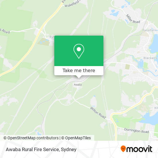 Awaba Rural Fire Service map