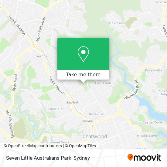 Mapa Seven Little Australians Park