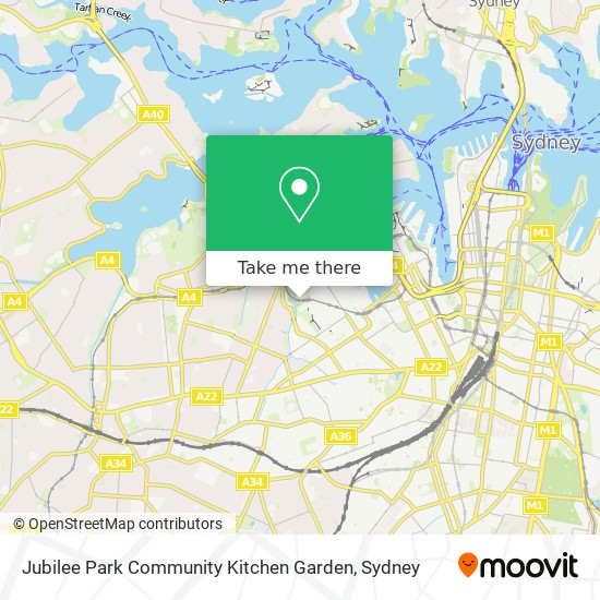 Jubilee Park Community Kitchen Garden map