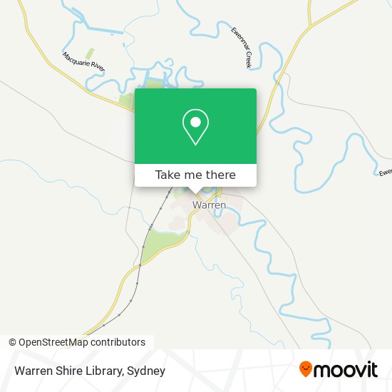 Warren Shire Library map