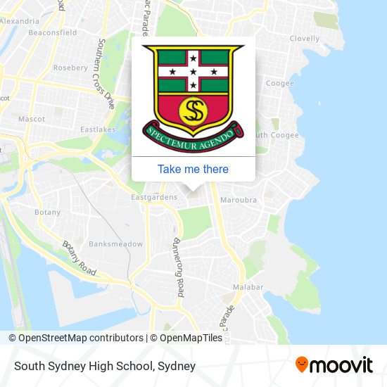 South Sydney High School map