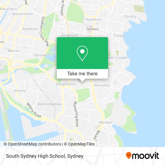 Mapa South Sydney High School