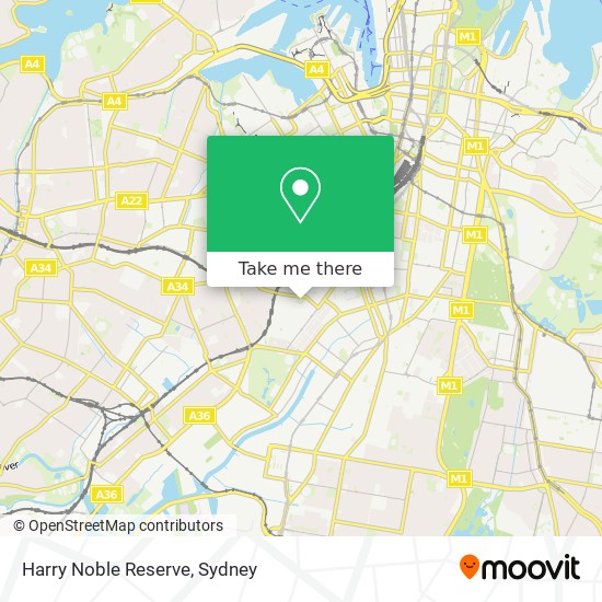 Harry Noble Reserve map