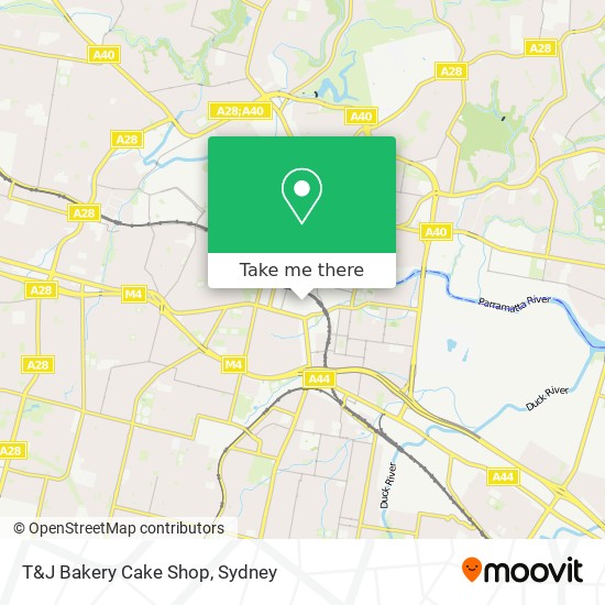 Mapa T&J Bakery Cake Shop