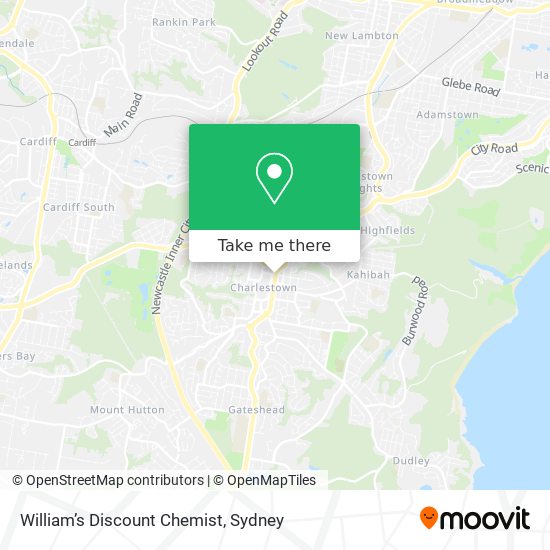 William’s Discount Chemist map