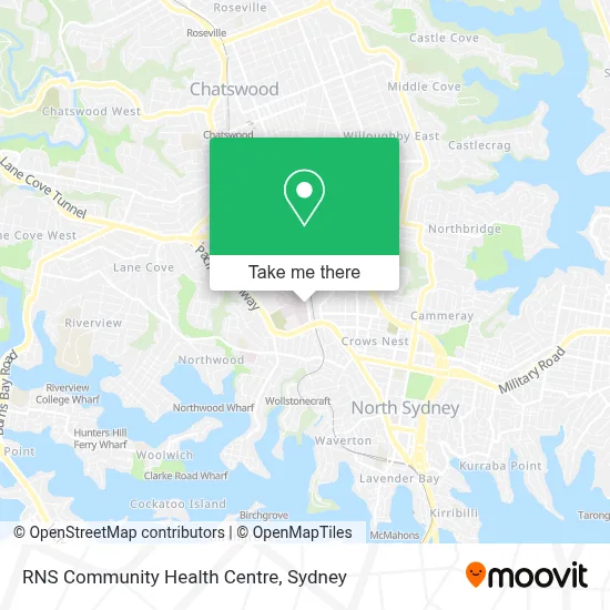 RNS Community Health Centre map