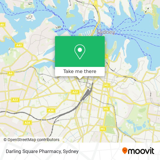 Darling Square Pharmacy map