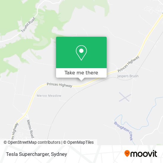 Tesla Supercharger map