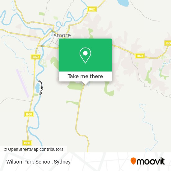 Mapa Wilson Park School