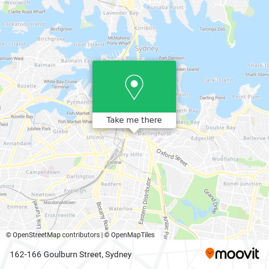 Mapa 162-166 Goulburn Street