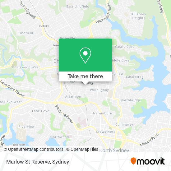Marlow St Reserve map