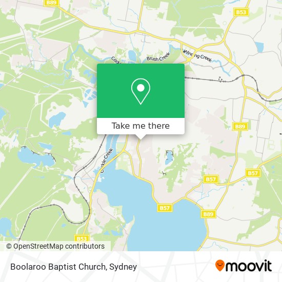 Mapa Boolaroo Baptist Church