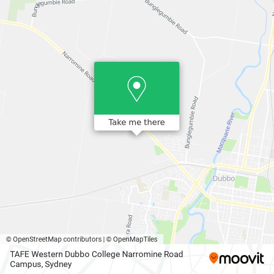 TAFE Western Dubbo College Narromine Road Campus map