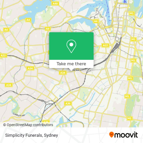 Simplicity Funerals map