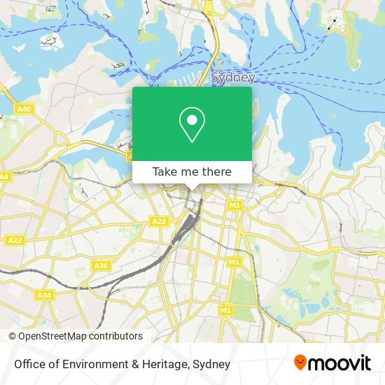 Office of Environment & Heritage map