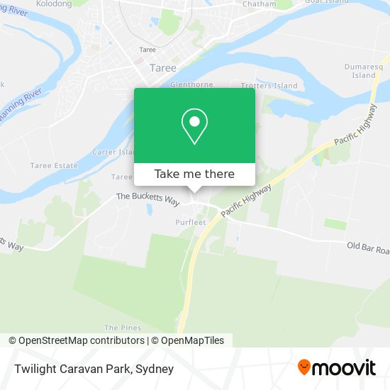 Twilight Caravan Park map