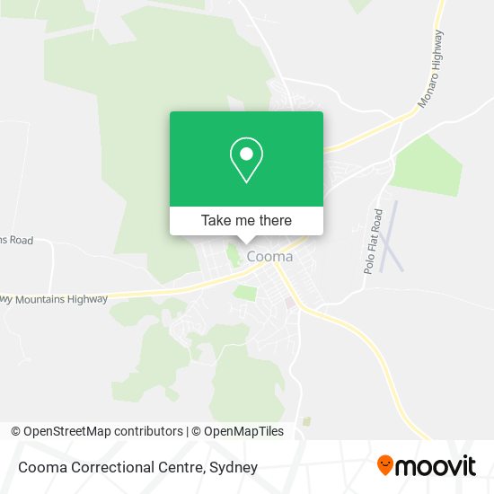 Cooma Correctional Centre map