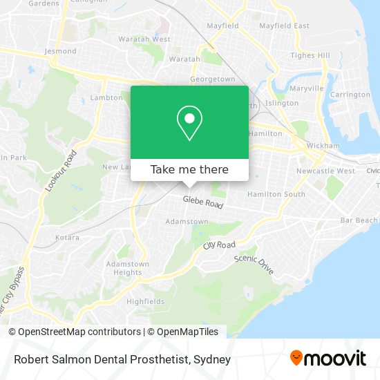 Robert Salmon Dental Prosthetist map