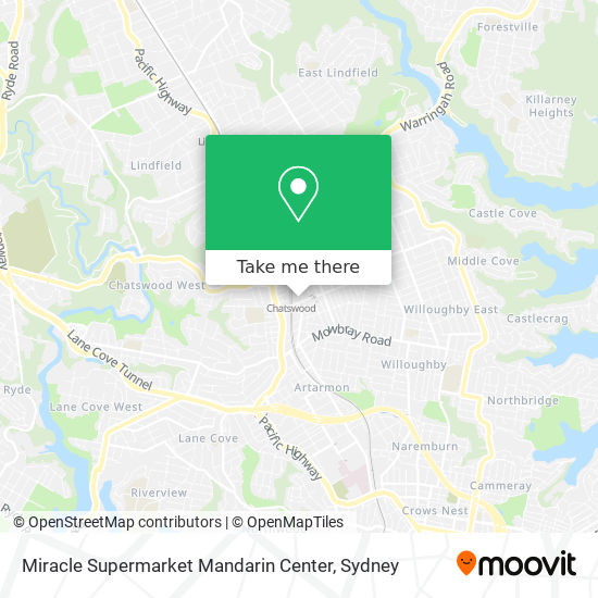 Mapa Miracle Supermarket Mandarin Center