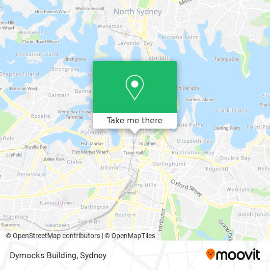 Mapa Dymocks Building