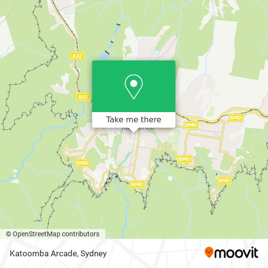 Katoomba Arcade map