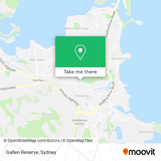 Mapa Gallen Reserve