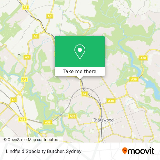 Mapa Lindfield Specialty Butcher