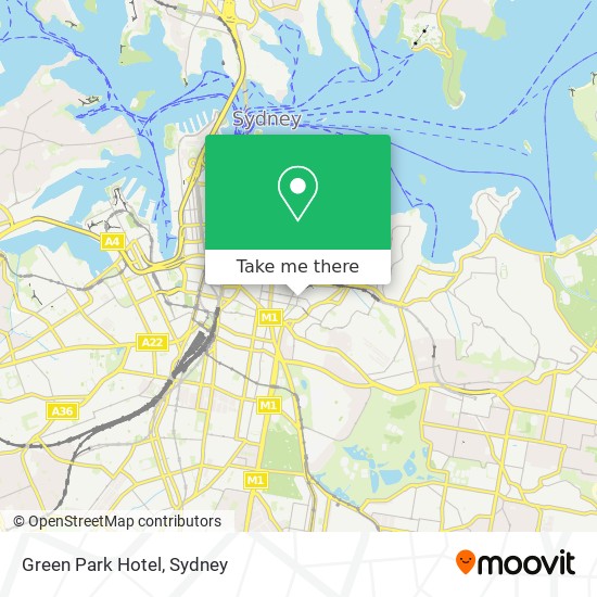 Green Park Hotel map