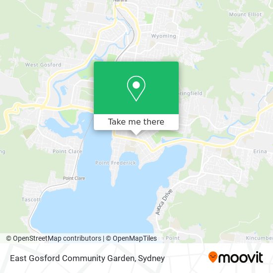 East Gosford Community Garden map
