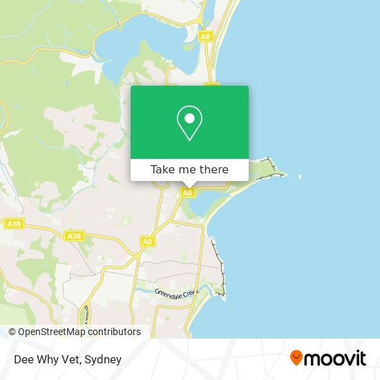 Dee Why Vet map