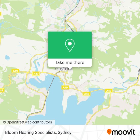 Bloom Hearing Specialists map