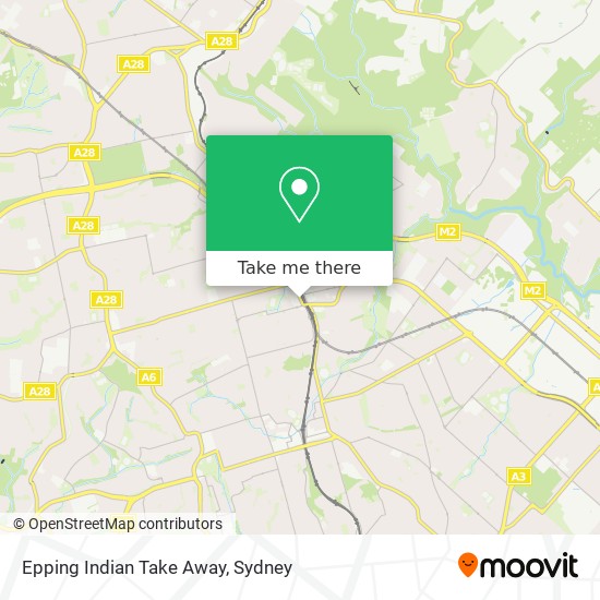 Epping Indian Take Away map