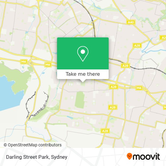 Mapa Darling Street Park