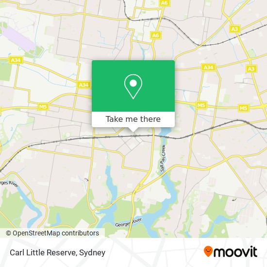 Carl Little Reserve map