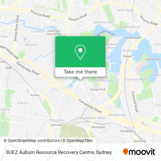 SUEZ Auburn Resource Recovery Centre map