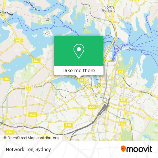 Network Ten map