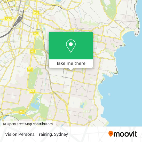 Vision Personal Training map