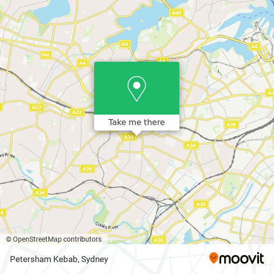 Petersham Kebab map