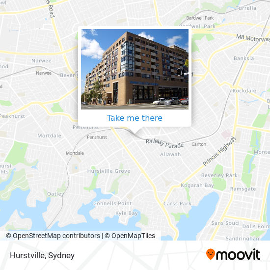 Mapa Hurstville