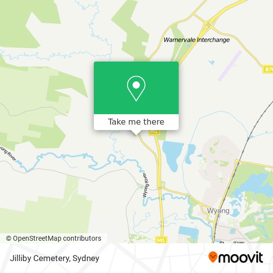 Mapa Jilliby Cemetery