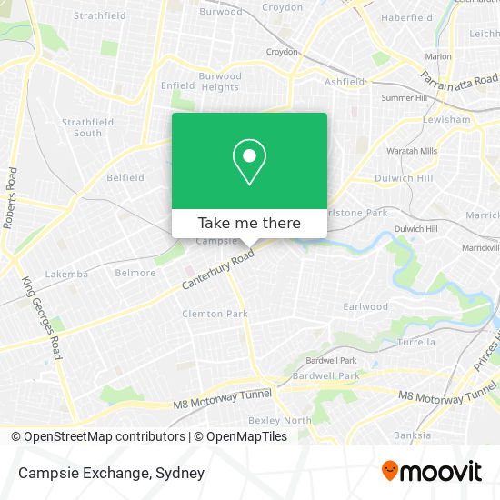 Campsie Exchange map