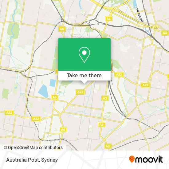 Australia Post map