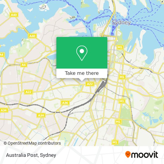 Australia Post map