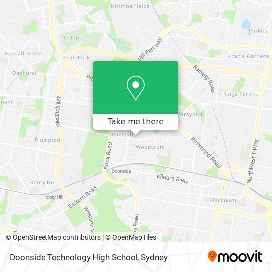 Mapa Doonside Technology High School