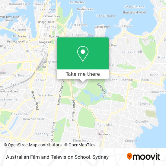 Australian Film and Television School map