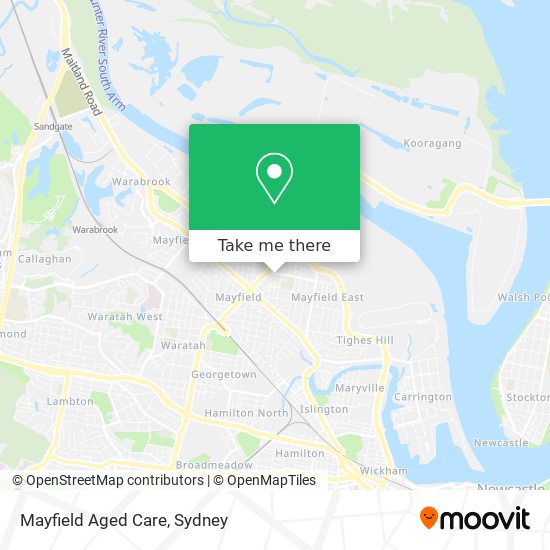 Mapa Mayfield Aged Care